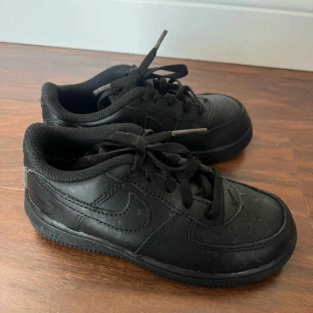 Nike Air Force 1 Black Sneakers -Size 10